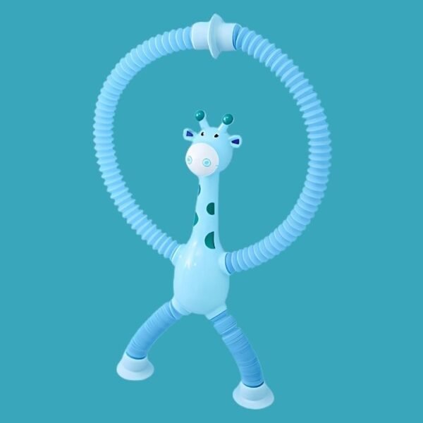Suction Cup Pop Tube Giraffe – Sensory & Fidget Toy for Kids - Image 2