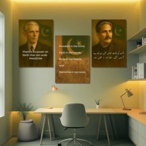 Independence Day Wall Frame Set – MDF, Non-Breakable, HD Printed (Set of 3)
