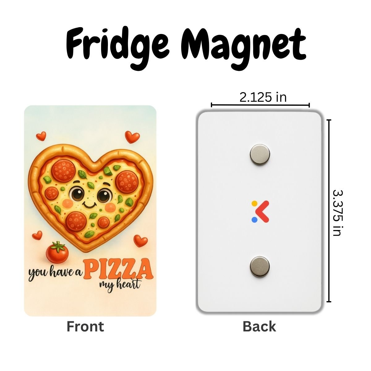 Cute Food Quote PVC Fridge Magnets (Set of 4) – Pizza, Fries, Donut & Taco | Funny Kitchen Décor - Image 3
