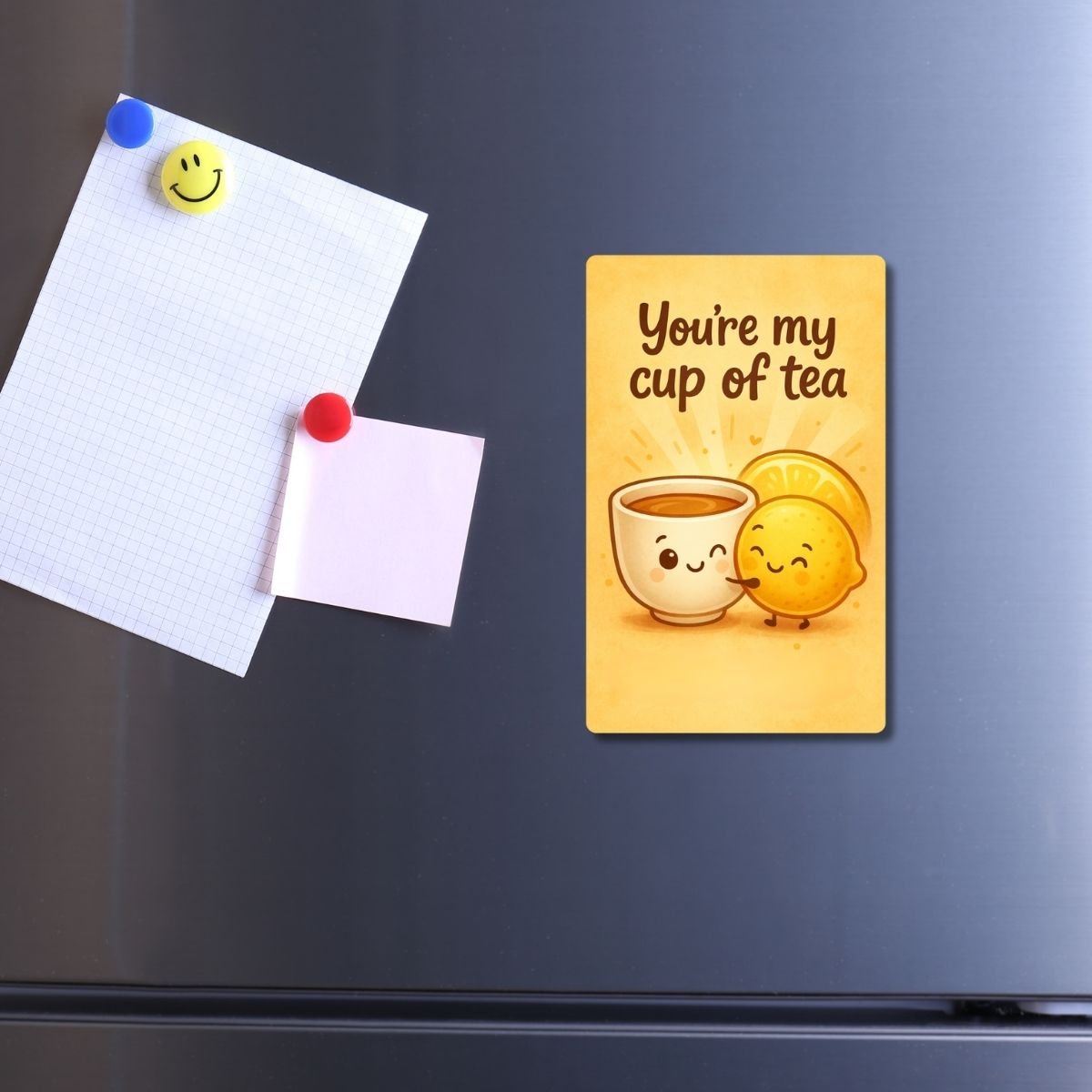 Cute Breakfast Quote PVC Fridge Magnets (Set of 4) – Coffee and Tea | Jam and Bread | Butter and Bread | Tea and Lemon - Image 7