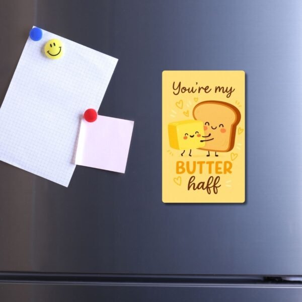 1 adorable "Coffee and Tea" PVC fridge magnet with HD glossy print — cute, funny, and perfect for kitchen décor or gifting. Durable, waterproof, and made in Pakistan.