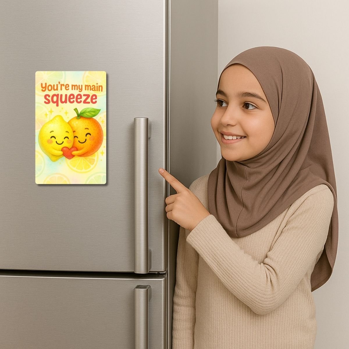 Youβre My Main Squeeze β Citrus Love Quote PVC Magnet