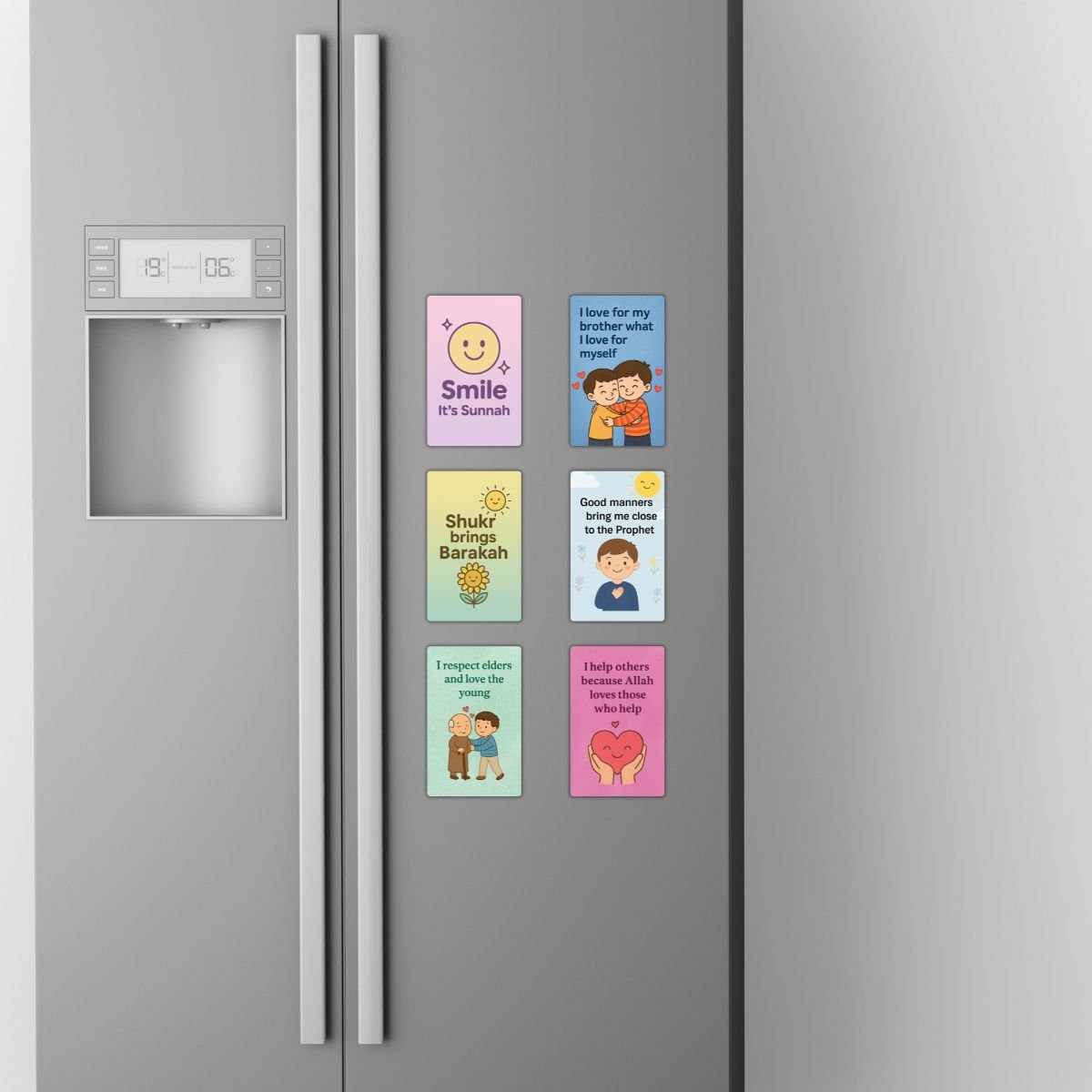 Set of 6 Islamic Affirmation Fridge Magnets - Image 2