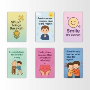 Set of 6 Islamic Affirmation Fridge Magnets