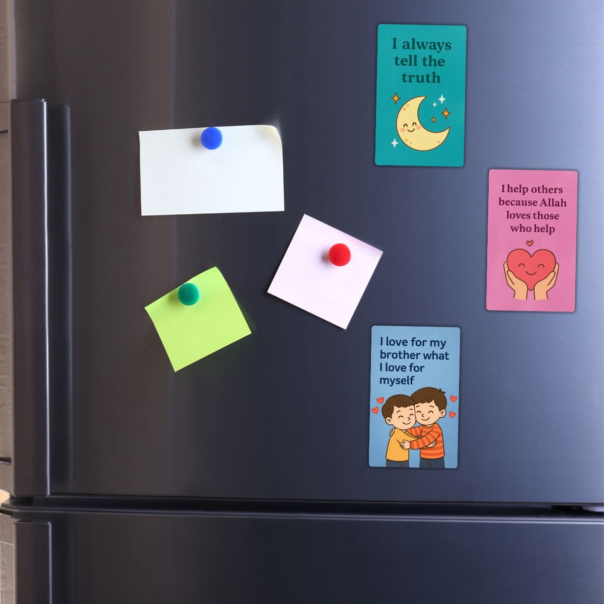 Set of 3 Motivational Fridge Magnets | Positive Character Building Cards - Image 2