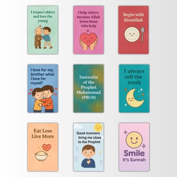 Set of 9 Motivational Fridge Magnets | Positive Habits & Character Building Cards for Kids | PVC Magnet Set for Daily Good Manners