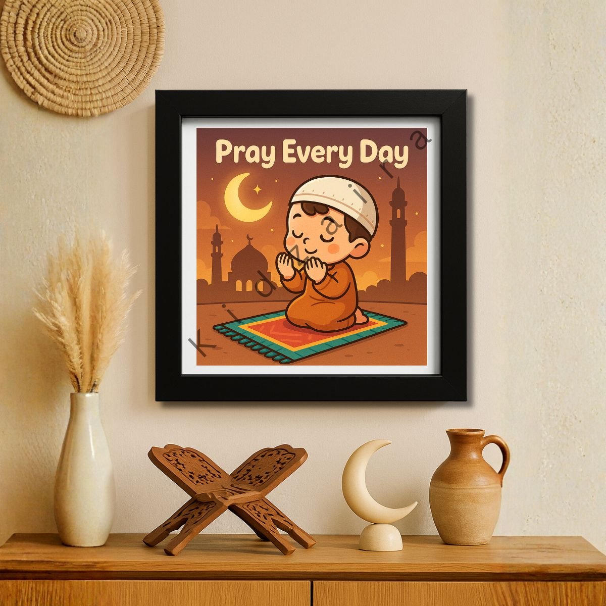 Pray Every Day – Islamic Kids Wall Frame - Image 5