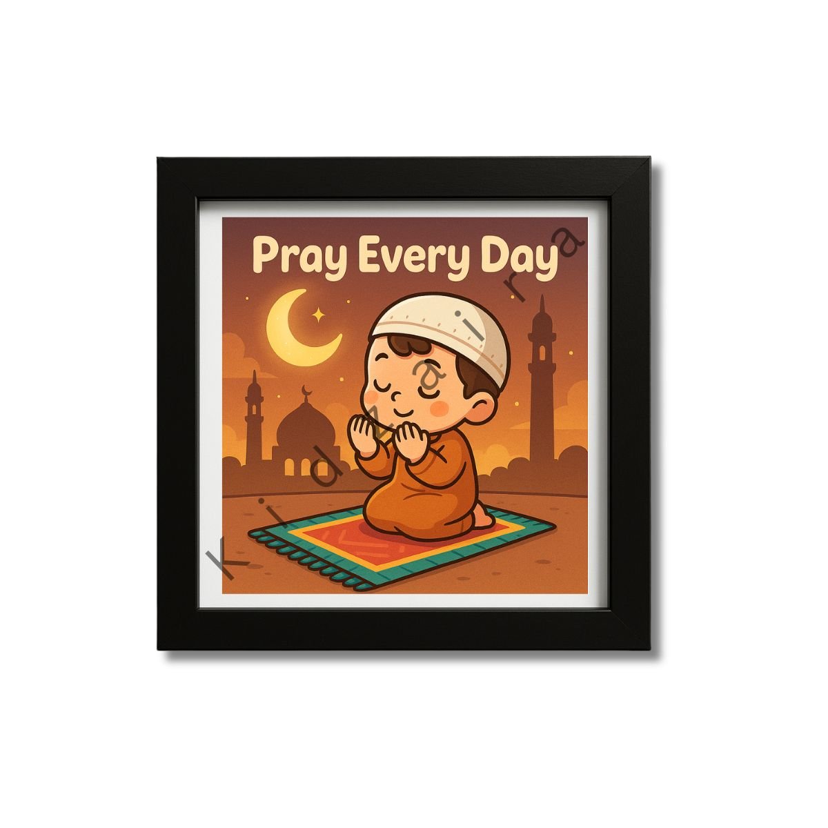 Pray Every Day – Islamic Kids Wall Frame - Image 4